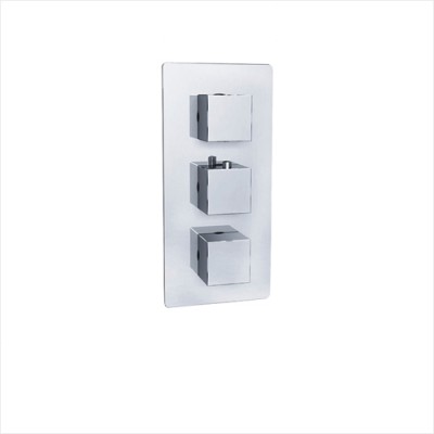 high quality square in wall concealed thermostatic shower mixer faucet